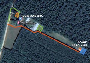 a map of the damage to the drowkkaamineamineamineamineamine at Ranczo w lesie - domki z jacuzzi in Ożarów
