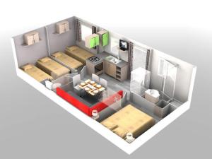 Tropical Bungalow 2 في فيك- لا-غارديول: مخطط الطابق عند معابر ساوثفيلدز