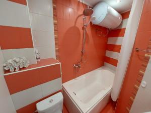 Phòng tắm tại Уютен апартамент в сърцето на град Ямбол