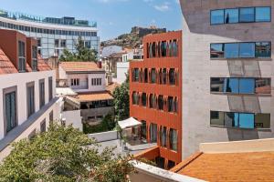 an aerial view of buildings in a city at Cine Park Residences by An Island Apart in Funchal