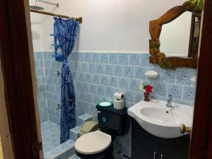 Vannituba majutusasutuses Cabinas Tito