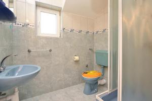 Koupelna v ubytování Family friendly apartments with a swimming pool Drage, Biograd - 5904