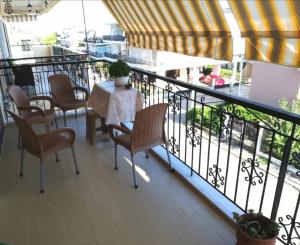 Balkón nebo terasa v ubytování Beach apartment, Paralia Dionysiou, Chalkidiki