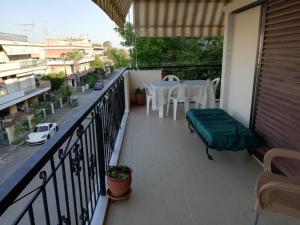 Balkón nebo terasa v ubytování Beach apartment, Paralia Dionysiou, Chalkidiki