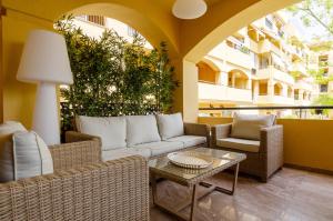 Posezení v ubytování Luxury Blue Coast Seaside Retreat Marbella