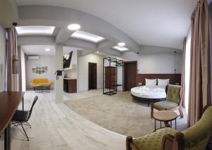 Postel nebo postele na pokoji v ubytování Clepsydra Residence