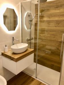 Ένα μπάνιο στο Lake View Sottodossi Apartment +19 φωτογραφίες