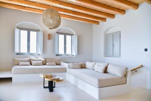 Гостиная зона в Mystic Villas Koufonisi