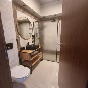 Koupelna v ubytování Figaro Apartaments
