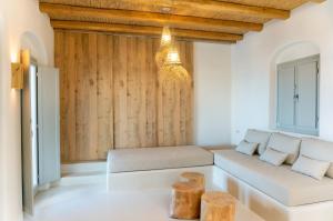 Гостиная зона в Mystic Villas Koufonisi
