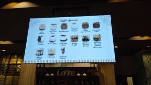 a sign for a coffee shop with different types of drinks at TREROOMS B&B Gallipoli in Gallipoli +21 photos