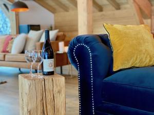 Χώρος καθιστικού στο Chalet Gouter- Great central location with Jacuzzi