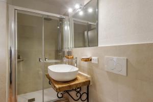 Koupelna v ubytování Casa Garoselli