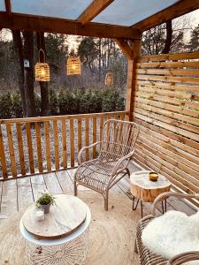 Balkón nebo terasa v ubytování Trendy House Hattem nr64