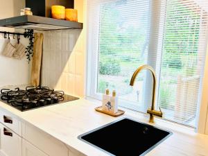 Kuchyň nebo kuchyňský kout v ubytování Trendy House Hattem nr64
