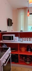 Kuchyň nebo kuchyňský kout v ubytování Village House