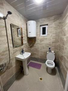 Koupelna v ubytování guest house caucasioni + 33 fotografií
