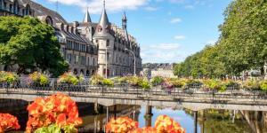 Zahrada ubytování Quimper: T3 avec vue cathédrale proche gare