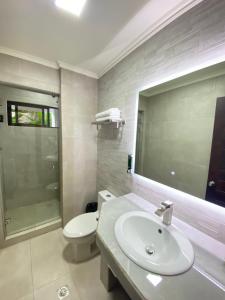 Ванная комната в Hotel Naoz