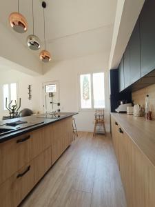 Kuchyň nebo kuchyňský kout v ubytování Villa l’Horizon