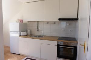 Kuchyň nebo kuchyňský kout v ubytování Apartment Sunshine