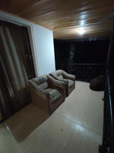 Χώρος καθιστικού στο Valdi Guest Shekvetili