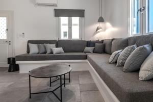 A seating area at Manesis Suites