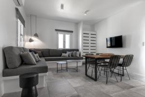 A television and/or entertainment centre at Manesis Suites