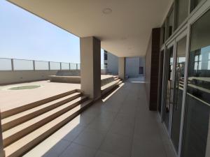 a view from the hallway of a building at Edificio Atlantis Tower, Confortable y Agradable in Santa Cruz de la Sierra