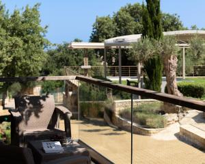 A garden outside Stolidi Mou Treehouse
