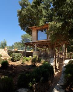 A garden outside Stolidi Mou Treehouse