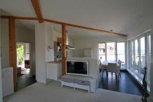 Kuchyň nebo kuchyňský kout v ubytování Villa am Meer Penthouse