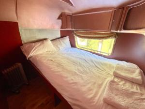 Кровать или кровати в номере Airstream at Hardham West Sussex Sleeps 4