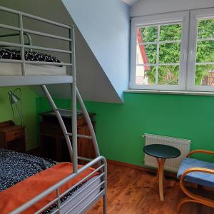 Krevet ili kreveti na sprat u jedinici u okviru objekta Apartament nad wodą
