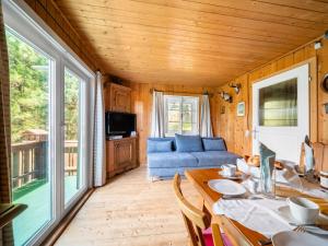 TV a/nebo společenská místnost v ubytování Chalet Edelweisshütte by Interhome