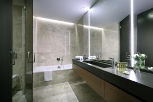 A bathroom at Eurostars Torre Sevilla