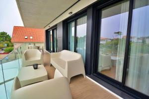 Część wypoczynkowa w obiekcie GALIHOST - Apartamento con piscina en Canelas, Sanxenxo
