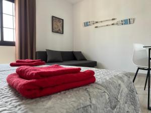 Posteľ alebo postele v izbe v ubytovaní Exclusiva Villa de Lujo (5*****) en Corralejo - Fuerteventura (Islas Canarias)