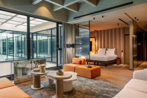 A seating area at The Emporium Hotel Plovdiv - MGallery Collection