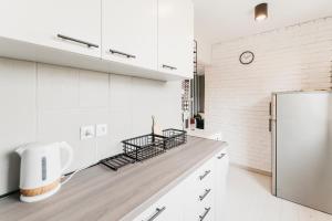 Kuchyňa alebo kuchynka v ubytovaní Nocosfera Apartament Górnośląski