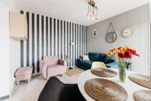 Posedenie v ubytovaní Nocosfera Apartament Górnośląski