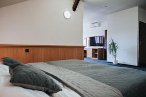 Posteľ alebo postele v izbe v ubytovaní Hotel Centrum