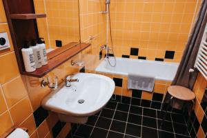 Kúpeľňa v ubytovaní Hotel Centrum