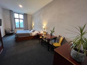 Ένα ή περισσότερα κρεβάτια σε δωμάτιο στο Hotel Centrum