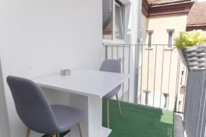 Balkón nebo terasa v ubytování Hotel Triester