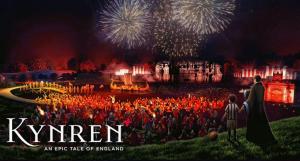 a movie poster of a crowd of people with fireworks at Plum Tree Lodge Set in 2 acres of Private Land in Coundon