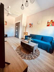 Χώρος καθιστικού στο Superbe T2 full équipé à sada avec vue sur îlot