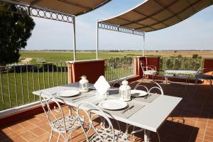 A balcony or terrace at Agriturismo Piani Della Marina