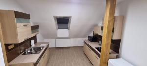 Kuchyňa alebo kuchynka v ubytovaní Apartmány Adieu 2