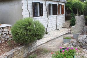 Vonkajšia záhrada v ubytovaní Secluded fisherman's cottage Cove Rasohatica, Korcula - 9233